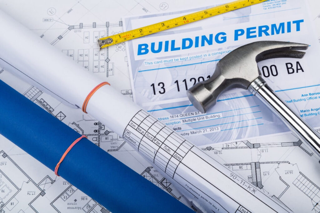 DIY Architect Building Permit Drawing with a hammer - DIY Home Improvements